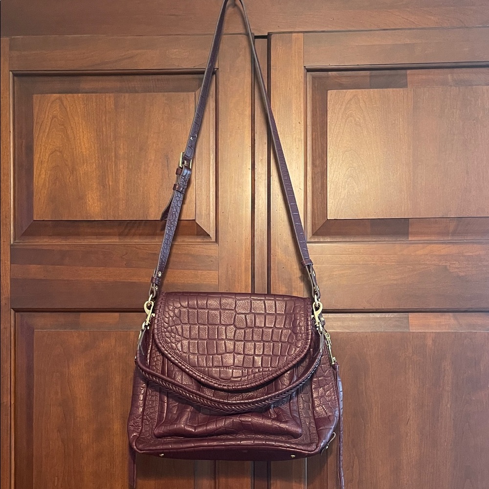 Elegant Burgundy “All For Love Convertible Shoulder Bag”